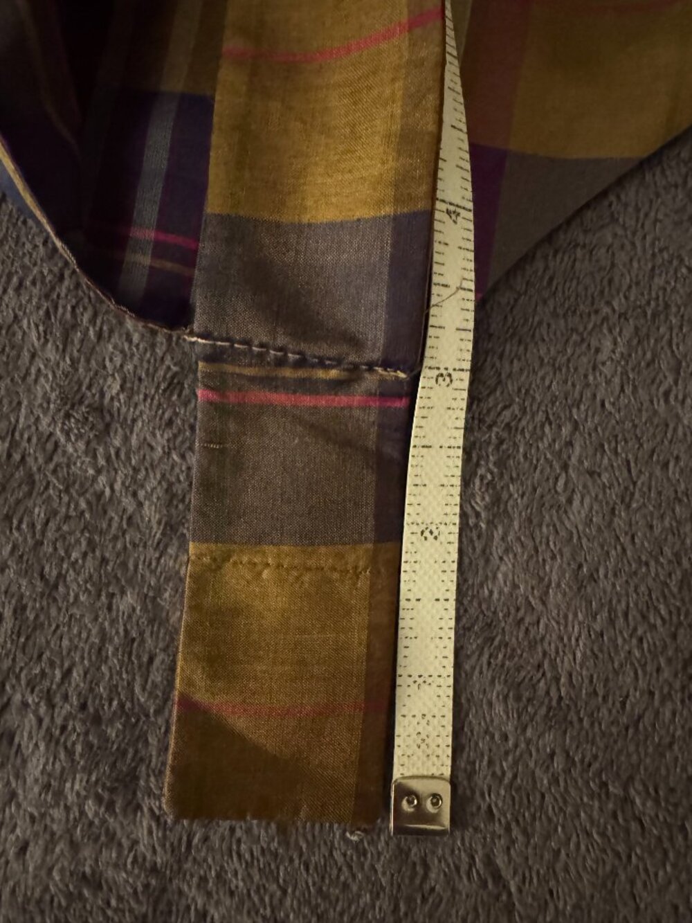Max Mara / Marina Rinaldi Silk Plaid Top, Size 16W - Picture 11 of 11